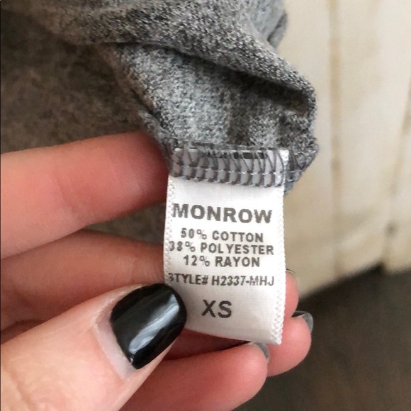 Monrow Heather Gray T-shirt - Picture 5 of 5